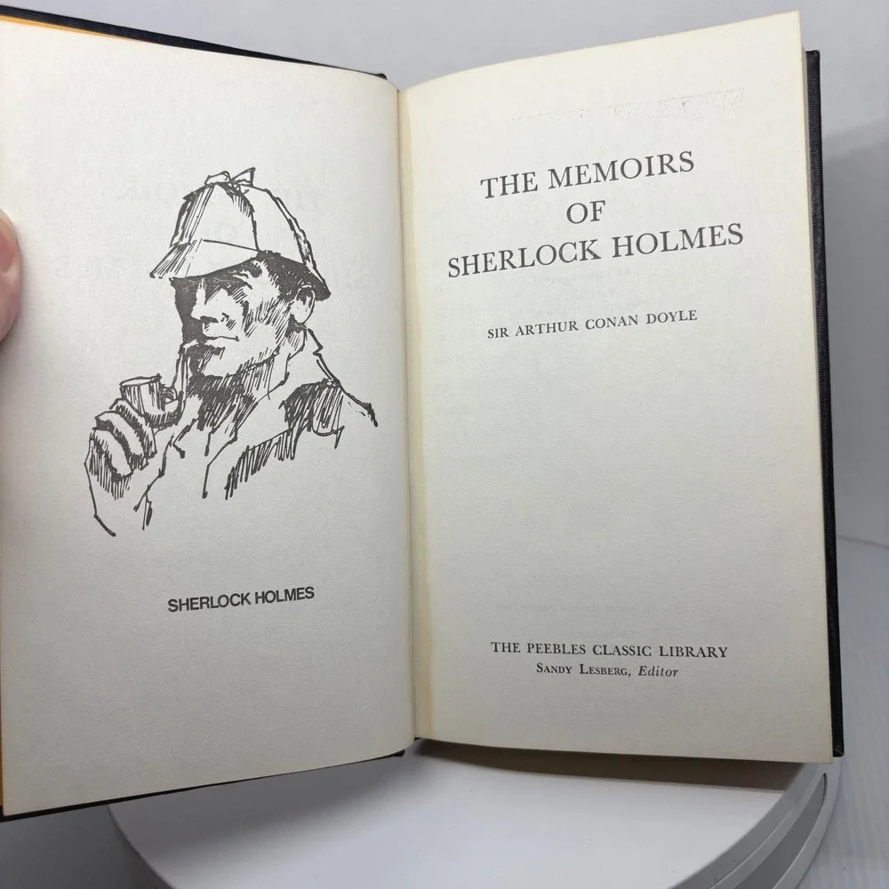 Memoirs of Sherlock Holmes Arthur Conan Doyle 1975 Peebles Classic Library Book